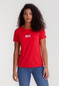 Camiseta Rojo-Blanco Levi's Graphic 501