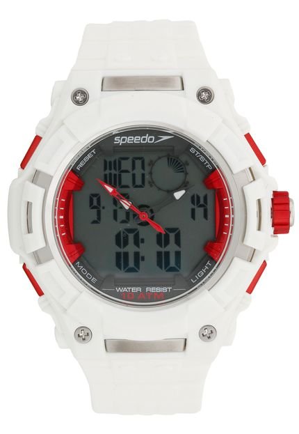 Relógio Speedo 80604G0EVNP1 Branco/Vermelho - Marca Speedo
