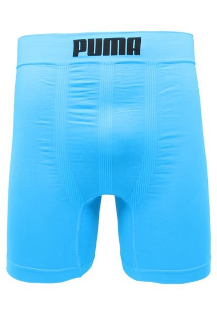 Cueca Puma Long Boxer Sem Costura Azul - Marca Puma
