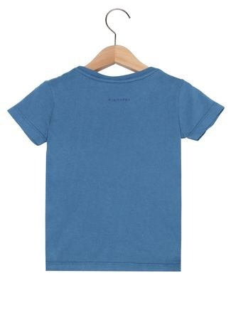 Camiseta Richards Kids Infantil Bordado Azul marinho