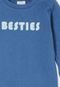 Blusa Infantil Cotton On Besties Azul - Marca Cotton On