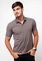 Camisa Polo Forum Muscle Listra Cinza - Marca Forum