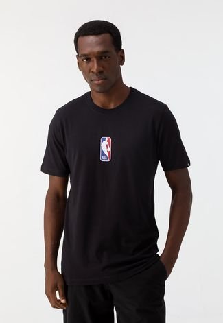 Camiseta New Era Logoman NBA Preta