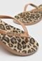 Chinelo Petite Jolie Animal Print Caramelo - Marca Petite Jolie