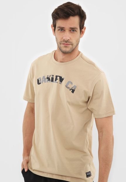 Camiseta Oakley Camo Ss Bege - Marca Oakley