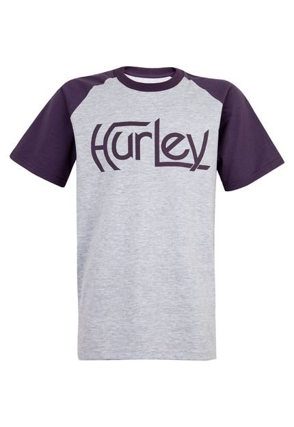 Camiseta Hurley Raglan Cinza - Marca Hurley