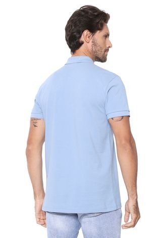 Camisa Polo Colcci Reta Lisa Azul