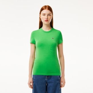 Camiseta Slim Fit Stretch Jersey Verde