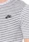 Camiseta Nike Sportswear Listrada Cinza - Marca Nike Sportswear