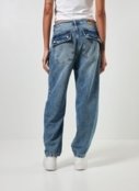 Calça Jeans Baggy Cintura Baixa Amarração - Marca Youcom