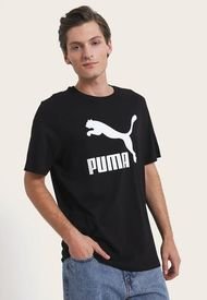 Polera Puma Classics Logo Tee Negro - Calce Regular