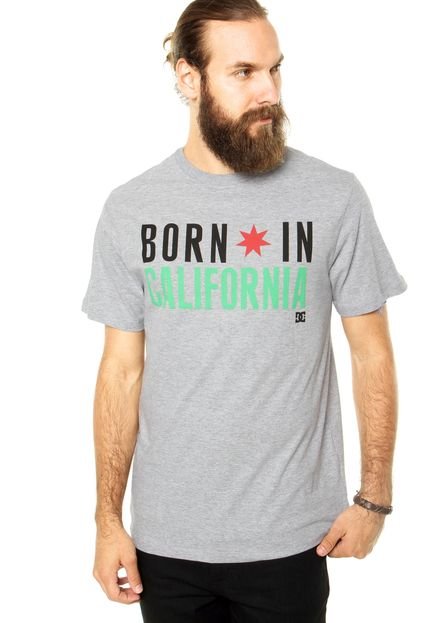 Camiseta DC Shoes Born In Cali Cinza - Marca DC Shoes