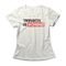 Camiseta Feminina Normal Is Boring - Off White - Marca Studio Geek 