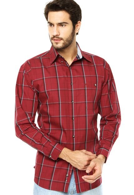 Camisa Wrangler Quadriculado Vermelha - Marca Wrangler