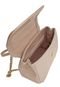 Bolsa Shoulder Pequena Dumond Croco Nude - Marca Dumond