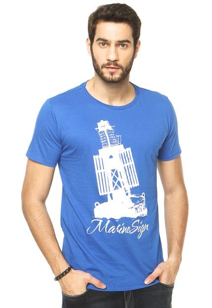 Camiseta Lemon Grove Estampa Azul - Marca FiveBlu