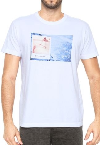 Camiseta Osklen Stone Polaroid Cinza