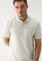 Camisa Polo Tommy Jeans Reta Icon Bordado Off-White - Marca Tommy Jeans