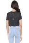 Blusa Cropped Hurley Lettering Grafite - Marca Hurley