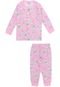 Pijama Fakini Longo Infantil Vegetais Rosa - Marca Fakini