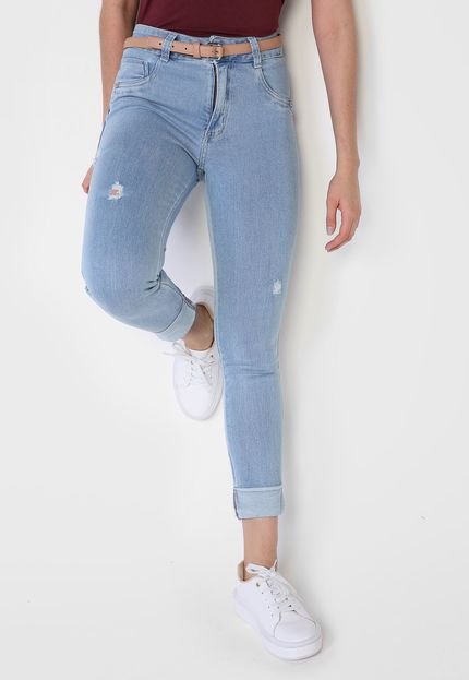 Calça Jeans Biotipo Skinny Dobrada Azul - Marca Biotipo