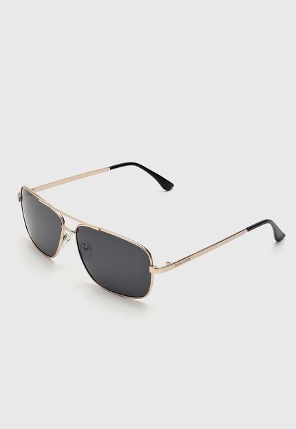 Óculos de Sol Hang Loose Metálico Preto/Dourado - Marca Hang Loose