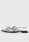 Sapatilha Slingback Santa Lolla Fivelas Branca - Marca Santa Lolla