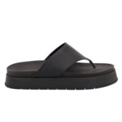 Sandália Papete Flatform de Dedo Macia Blogueira Agnes Veronez Preto - Marca Agnes Veronez