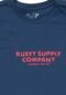Camiseta Rusty Menino Escrita Azul - Marca Rusty