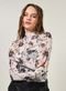 Blusa Em Tule Estampada Grafite - Marca Youcom