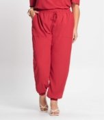 Calça Jogger Feminina Plus Size Secret Glam Vermelho - Marca Secret Glam