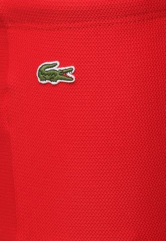 Sunga Lacoste Slip Logo Vermelha