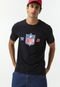 Camiseta New Era Shield NFL Preta - Marca New Era
