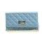 Bolsa Clutch Tiracolo Com Alça De Corrente Material Bordado E Dois Modos De Uso Azul - Marca WILLIBAGS