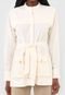 Jaqueta Parka Linho Dress to Acinturado Off-White - Marca Dress to