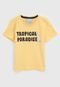Camiseta Malwee Kids Infantil Lettering Amarela - Marca Malwee Kids