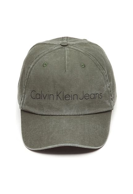 Boné Calvin Klein Jeans Strapback Logo Verde - Marca Calvin Klein