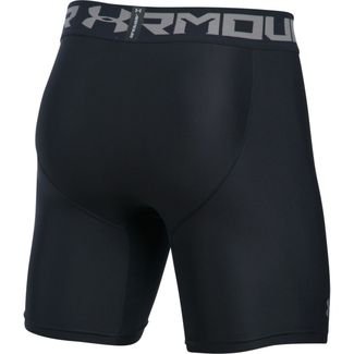 Shorts Under Armour Shorts de Compressão Under Armour HeatGear Armour Mid Masculino Preto