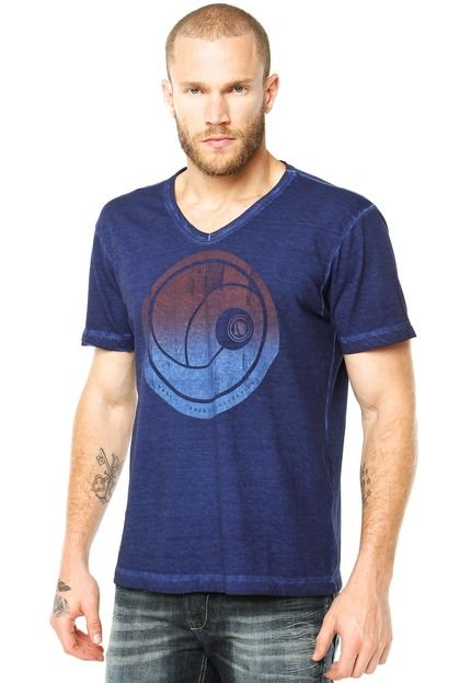 Camiseta Mandi Circulo Azul - Marca Mandi
