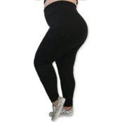 Kit 2 Calças Legging Plus Size Heide Ribeiro Leg Basic Suplex Barato Preto - Marca Heide Ribeiro