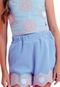 Conjunto Shorts Azul Bordado Infantil Petit Cherie 4 Azul - Marca Petit Cherie