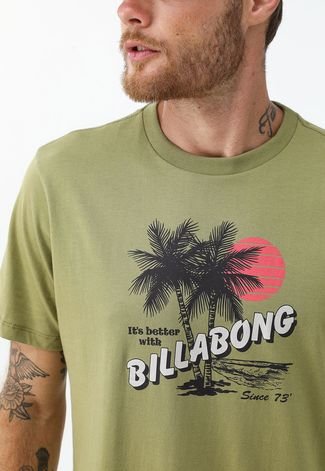 Camiseta Billabong Reta Tourist Verde