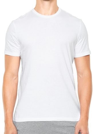 Kit 3pçs Camiseta Tommy Hilfiger Gola Redonda Branca