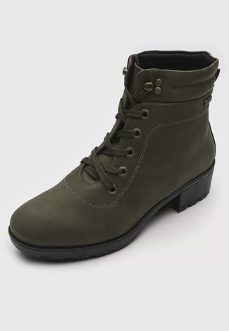 Bota Coturno Mooncity Cano Baixo Verde