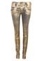 Calça Jeans Colcci Skinny Tina Glam Dourada - Marca Colcci