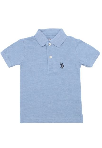 Camiseta U.S. Polo Menino Lisa Azul - Marca U.S. Polo