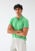 Camisa Polo Colcci Reta Friso Verde - Marca Colcci