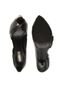 Peep Toe AMBER Verniz Preto - Marca AMBER