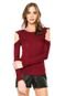 Blusa Lunender Babados Vinho - Marca Lunender