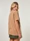 Camiseta Oversized Marrom Estonada Estampa - Marca Youcom